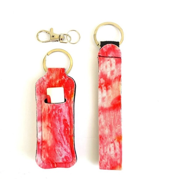 5 for $25 Stocking Stuffers Wrist Strap Lip Balm Holder Keychain Lipstick Holder - Picture 2 of 2